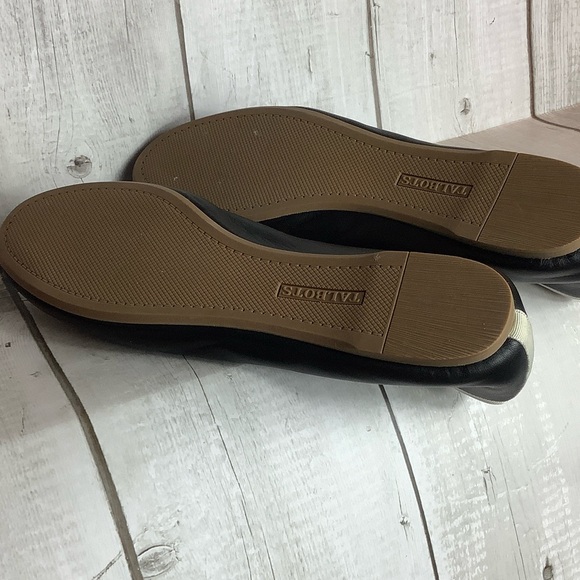 Talbots Elegant Black and White Women's Ballet Flats - Picture 4 of 6